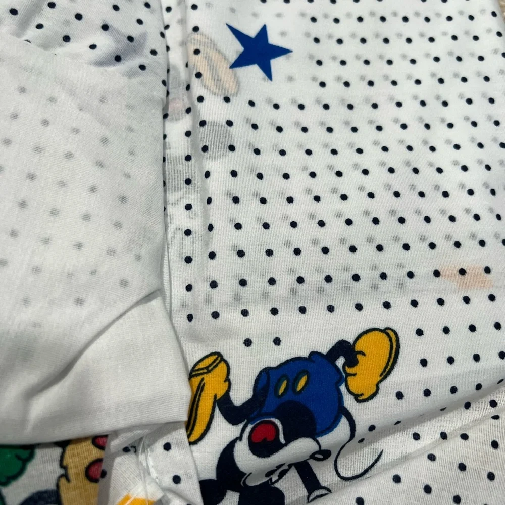 NOS Mickey & Co Tailored Twin Comic Mickey Bed Skirt